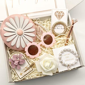 Bracciale Con Scritta 'Thank You For Being Our Flower Girl' – Regalo Per Damigelle Con Scatola Portagioie