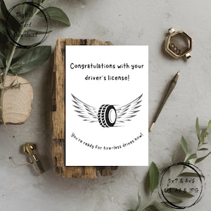 Felicitatiekaart - grappige feestkaart - digitale download afdrukbare kaart - je bent nu klaar voor onvermoeibare ritjes - wenskaart