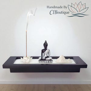 Deluxe Zen Garden Set: Buddha Statues, Sand Tray, Meditation Decor