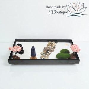 Japanse Zen-tuin Zandbak Meditatie Cadeau Mini Landschap Set Mindfulness Decor Desktop Zand Model Home Office Ontspanning Kit