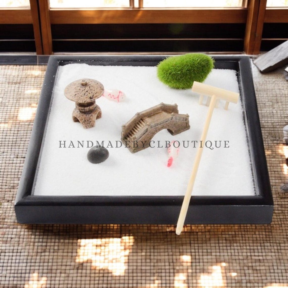 Japanese Miniature Zen Garden Kit DIY Desktop Sand Garden Relaxation ...