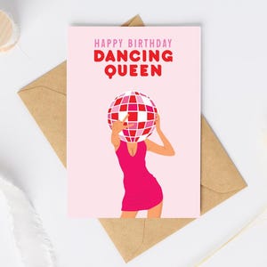 Joyeux anniversaire, reine de la danse – Carte d'anniversaire à imprimer | Téléchargement numérique