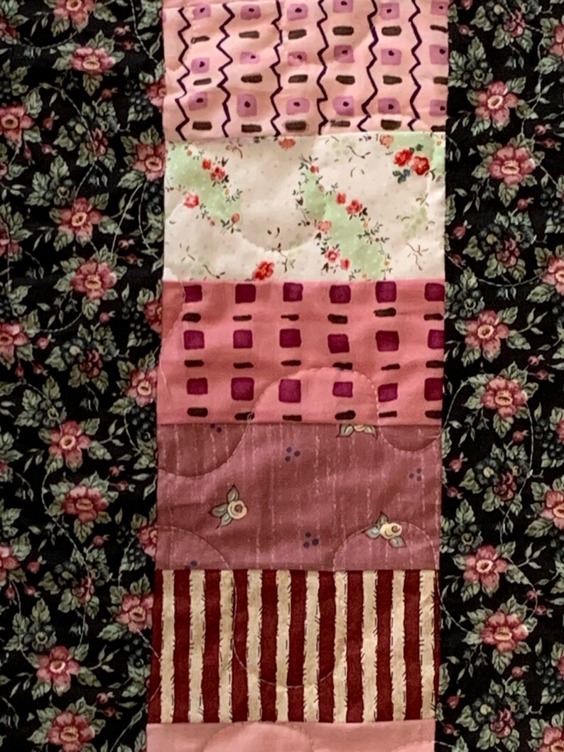 Lap Quilt/Pretty in Pink Lap Size Quilt/Fireside Quilt image 2
