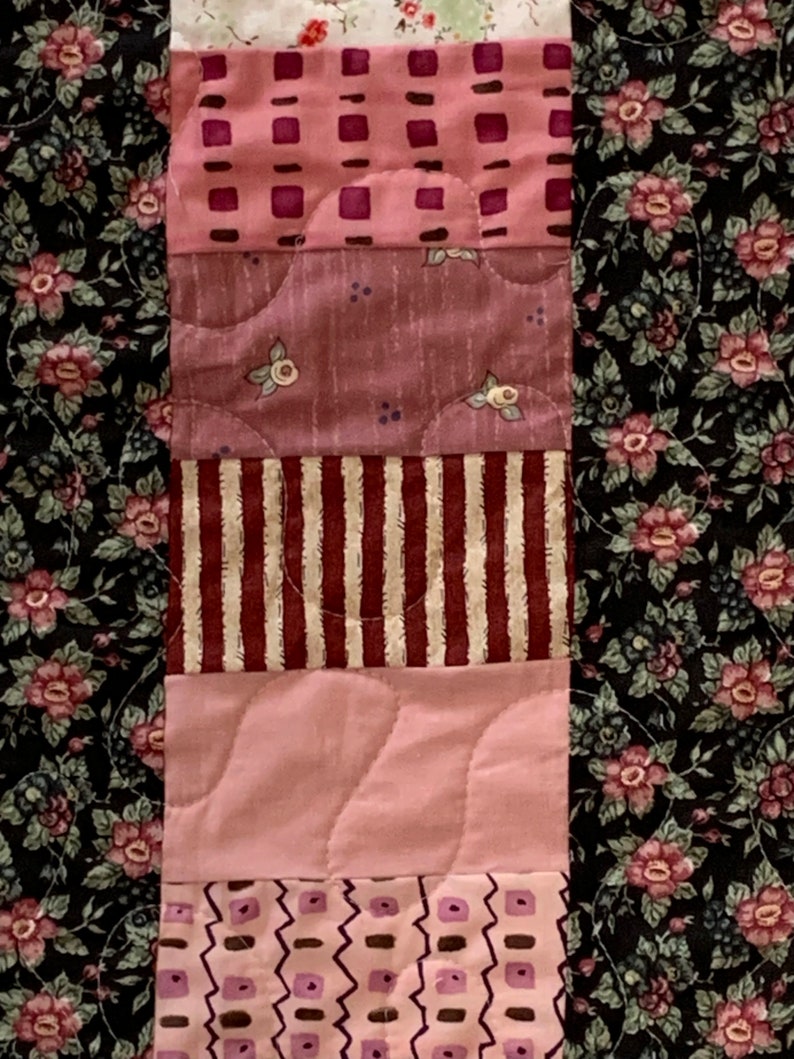 Lap Quilt/Pretty in Pink Lap Size Quilt/Fireside Quilt image 4