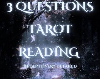 3-Question Tarot Reading, Same Hour, In-Depth Psychic Insight , Detailed Guidance on Love, Career, and Future