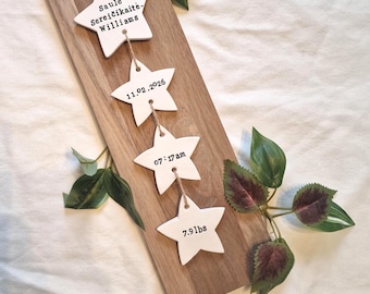 Personalised Clay Baby Ornament: Handmade Keepsake Gift