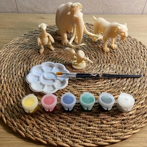 Ice Age Painting Kit – DIY 3D Figures of Manny, Sid, Diego & Scrat – Fun Craft Set for Kids  Adults