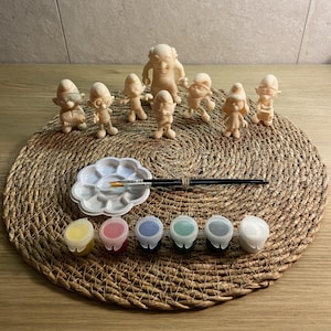 Kit da colorare dei Puffi / Stampato in 3D: Grande Puffo, Puffetta, Gargamella, Forzuto, Quattrocchi, Burlone, Sonnolento, Avido / Regalo per gli appassionati di cartoni animati