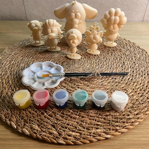 Kit di pittura Re Şakir – Figure di cartoni animati 3D fai-da-te Şakir, Remzi, Canan, Kadriye, Necati, Mirket Set artistico divertente per bambini e appassionati di animazione turca