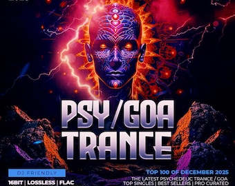 Psy-Trance DJ Music Library Collection 2025 • 110 Hits Selections of Dec • DJ Friendly • High Quality 16bit Curated FLAC Digital Download