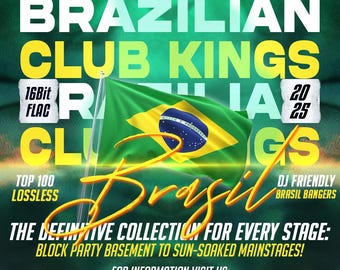 Brazilian Club DJ Pack 2025, 100 Tracks FLAC, Digital Download, FLAC