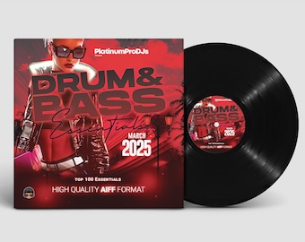 Top 100 Drum & Bass DJ Mix Pack March 2025: 16-bit AIFF Instant Download