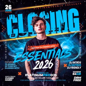 Closing Essentials DJ Mega Pack June 2026 [1828 FLAC Format 44.1kHz] DJ Friendly | Digital Download