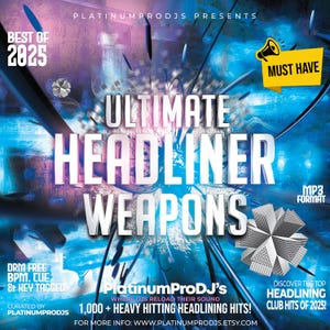 Club DJ Remix Pack Vol 01, 1043 Tracks MP3 Cue Points, Open Format Headliner Weapons, BPM Key Tagged, Rekordbox Serato Digital Download