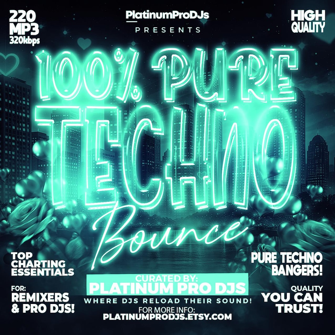 Techno Bounce 2026 DJ MP3 Track Library (220 Tracks) - Etsy UK