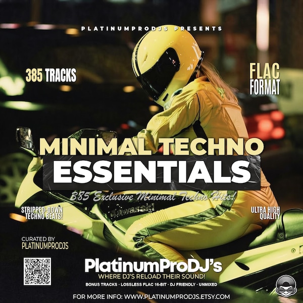 Minimal Techno, 385 FLAC Tracks, Deep Tech, Rominimal, Micro House DJ Collection Archive | Digital Download