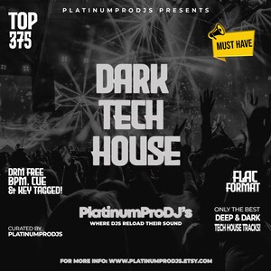 375 Dark Tech House Vibes | FLAC 44.1kHz | Full-Length DJ Pack