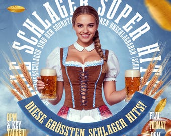 Deutsche Schlager Super Hits DJ Pack Vol 1, 1169 Tracks FLAC Lossless Cue Points, German Schlager Volksmusik Pop Dance Hits, BPM Key Tagged