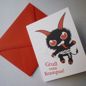 Printable Krampus Christmas Card - Etsy