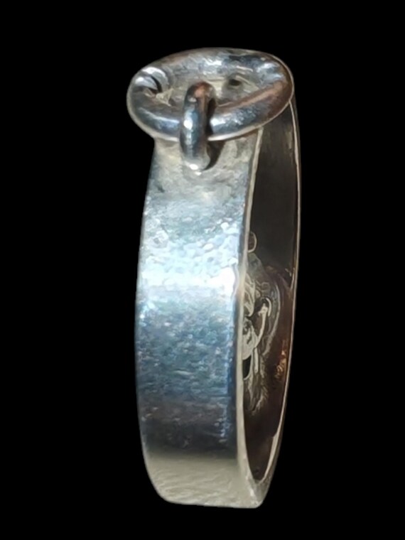 Solid Sterling Silver 3D St. Christopher Pendant - image 4