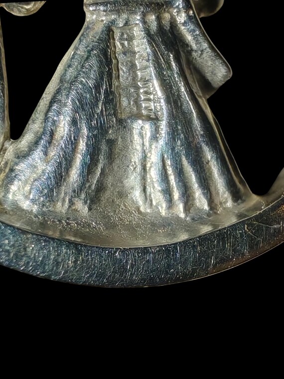 Solid Sterling Silver 3D St. Christopher Pendant - image 5