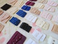 Bra closure, hook and eyes, 2 to 4 rows