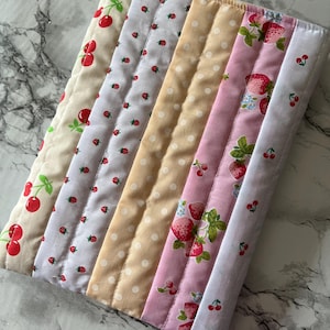 Handmade Summer Picnic Quilted Book Sleeves (9 Varieties)