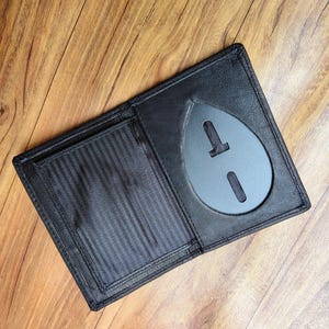 Private Investigator Badge Holder, Law Enforcement Badge Holder, Handmade Leather Badge Wallet
