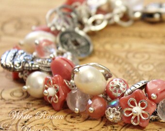 Handmade by White Raven Designs Boho Bangles earth friendly fashion recycled Sari silk wrapped bracelets up-cycled