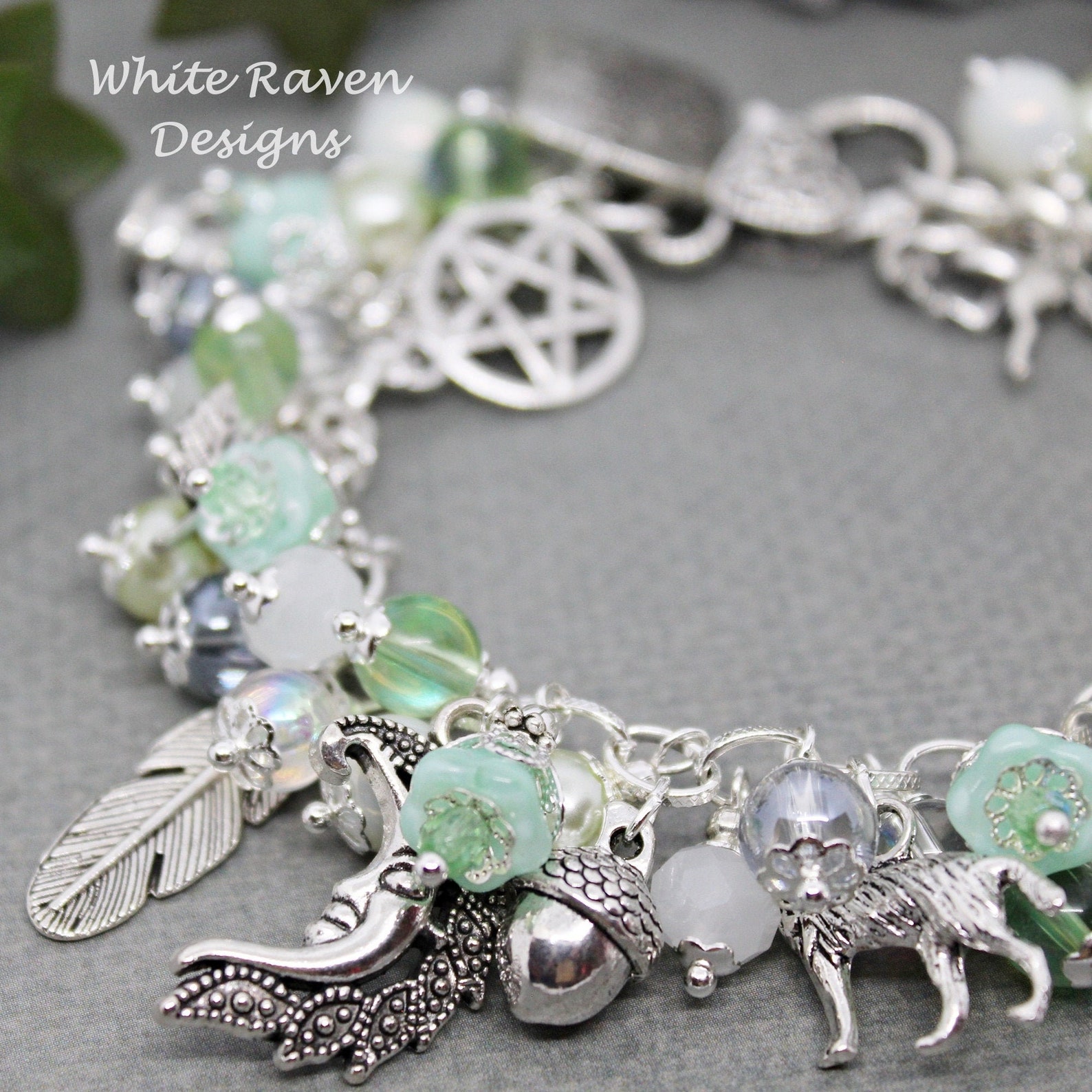 ARTEMIS Charm Bracelet Greek Goddess Wiccan Jewellery Etsy