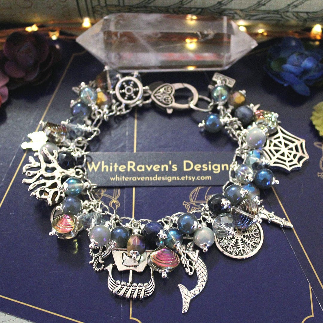 Goddess Ran Designs Handmade Ran Goddess Charm Bracelet: Norse Pagan Sea Witch Jewelry - Etsy