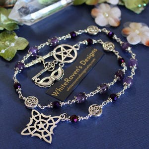 Hecate Witch Prayer beads meditation tools. Wiccan Pagan spiritual tools Witchy gifts, Affirmations beads pagan ritual Goddess beads