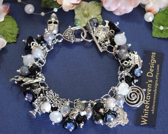 Pulsera con dije de la Diosa Hel: joyería pagana nórdica hecha a mano