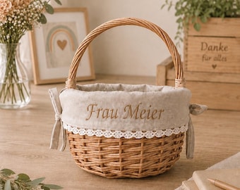 Personalisierter Geschenkkorb für Erzieherinnen – liebevolles Abschiedsgeschenk für Kita & Kindergarten