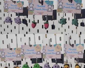 Boucles d'oreilles au crochet | Bijoux australiens faits main au micro-crochet