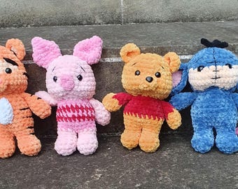 Peluche Amis de la forêt au crochet | Jouet australien fait main