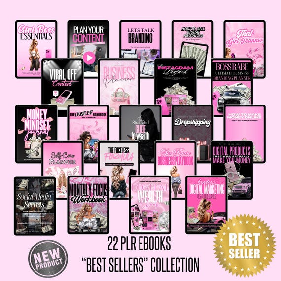 22 Viral Digital Marketing eBooks Bundle: MRR/PLR (Digital Download)