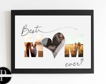 Personalized Photo Mother's Day Card: Editable Canva Template (Digital Download)