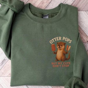 Funny Otter Sweater Be Yourself Shirt Otter Lover Gift Animal Sweatshirt Fun Otter Retro Animal Sweater Pet Lover Shirt Sea Otter Gift Idea