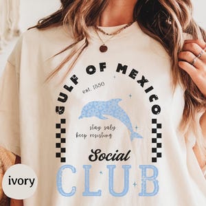 Gulf Of Mexico Shirt Anti Trump Social Club T-Shirt Stay Salty And Resist T Shirt Democratic Tee Shirt Democrat Gift Retro Gulf Of America