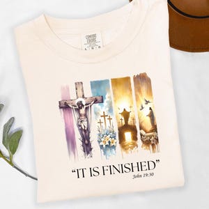 Easter Jesus Shirt Comfort Colors Easter T-shirt Christian Easter Gift Shirt Church Easter T Shirt Cute Easter Shirt Bible Easter Cross