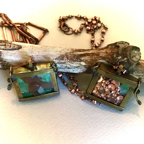 Shadow Box Locket Etsy