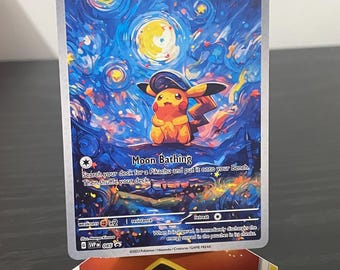 Pikachu with The Starry Night (Proxy Card)