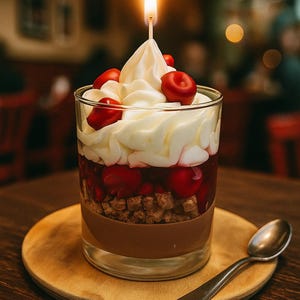 Cherry Cake Dessertkerze