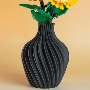 Small Vase for Lego Flowers – 3D Printed Minimalist Decor, for Lego Flowers, Gift for Lego Lovers