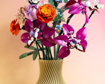 LEGO® Botanical Flower Sets用フラワーホルダー付き花瓶 - Etsy 日本