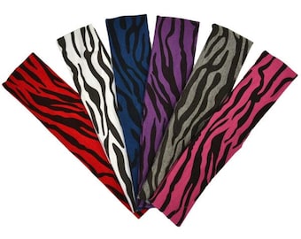 Zebra Print Cotton Stretch Headband, DIY Fashion Accessory