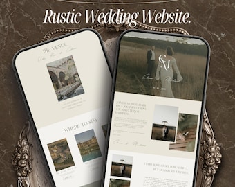 Destination Wedding Website Template Canva Wedding Website RSVP Website Digital Wedding Invitation Save The Date Website Wedding Template