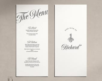 Old Money Wedding Menu Template Retro Wedding Menu Template Vintage Wedding Menu Template Elegant Wedding Menu Template Wedding Dinner Menu