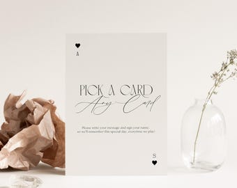 Spielkarten Gästebuch Hochzeit Pick A Card Schild Hochzeit Spielkarten Gästebuch Gästebuch Schild Hochzeit Hochzeitsgästebuch Schild